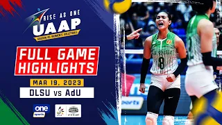 DLSU vs. AdU round 1 highlights | UAAP Season 85 Women's Volleyball - Mar 19, 2023