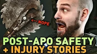 Safety Tips & Injury Stories (from Post-Apo LARP/Festivals)