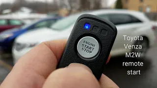 Remote Start Erie, PA Toyota Venza  2way professionally MECP installed Harborcreek Corry Millcreek