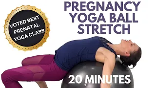 Pregnancy Yoga Ball Stretches