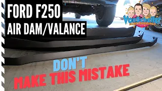 Ford F250 Valance/Air Dam 2wd-4wd-Tremor