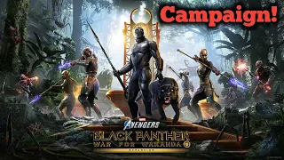 Playing as BLACK PANTHER!  MARVELS AVENGERS - WAR FOR WAKANDA CAMPAIGN - Live w/RAF