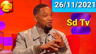 FULL Graham Norton Show 26/11/2021 Will Smith, Richard Osman, Lin-Manuel Miranda, Rosie Ramsey, Yola