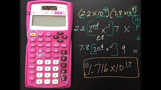 Use a Calculator to Multiply and Divide with Scientific Notation