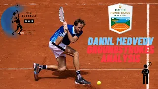 Daniil Medvedev groundstrokes analysis at Monte Carlo Masters. How can his technique help you out?