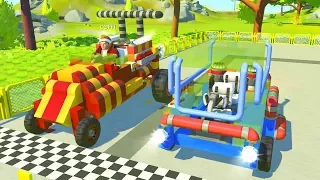 БИТВА ПОСТРОЕК ! OVER ПРОТИВ COFFI ГОНКИ НА ПРИДУМАННЫХ МАШИНАХ В СКРАП МЕХАНИК (Scrap Mechanic)