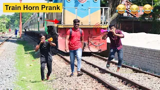 Update Viral Train Horn Prank 2021 !! Best Of Train Horn Prank Reaction on Public (Part 10)