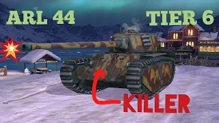 Gravedigger chased and killed by ARL 44 (WoT Blitz Gameplay)