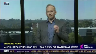 eNCA projects ANC will take 45% of national vote