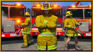 GTA 5 Roleplay - I Ruined Firefighter Training Day | RedlineRP