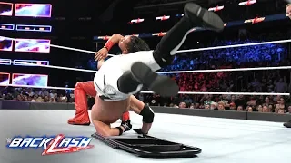 Shinsuke Nakamura mercilessly slams AJ Styles onto a steel chair: WWE Backlash 2018 (WWE Network)