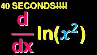 Derivative of ln(x^2)