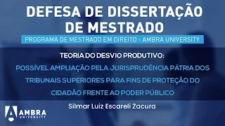 Defesa de dissertação - Silmar Luiz Escareli Zacura