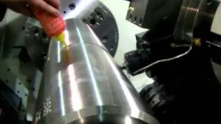 CNC lathe is tapping