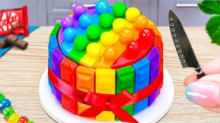 KitKat or Dairy Milk or Oreo Rainbow Cake 🌈 Easy Miniature Rainbow Cake Decorating Ideas 🍭 Mini Cake