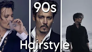 johnny depp 90s hairstyle tutorial - How to