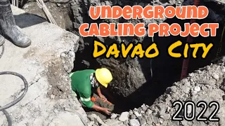 Update Ongoing Underground Cabling in Davao City.Para wala ng spagheti wire sa daan na makikita.