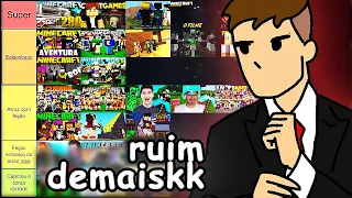 🔥 RANKEANDO SÉRIES DE MINECRAFT! DA MELHOR A PIOR!