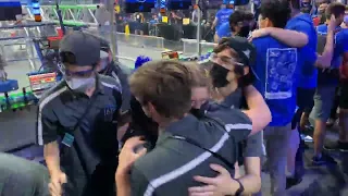 Up-A-Creek Robotics (Team 1619) winning the 2022 FIRST Robotics Competition World Championship