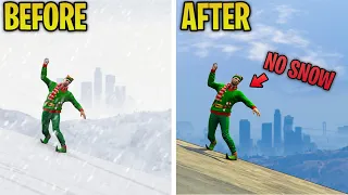 How To Get NO SNOW in Your Free Roam Public Lobby in GTA 5 Online!