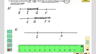 Opakování (rýsování, vzájemná poloha polopřímek), Geo. pro 5.roč., str. 7, cv. 2b