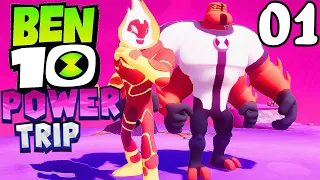 Ben 10: Power Trip - Gameplay Walkthrough - Part 1 Heatblast and FourArms