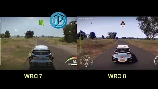 WRC 8 vs WRC 7 - Arena Panzerplatte (Hyundai i20 R5 comparison)