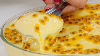 MOUSSE DE MARACUJÁ CREMOSO 3 INGREDIENTES FÁCIL ASSIM