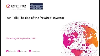 Tech Talk - The rise of the ‘rewired’ Investor