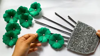 Unique Flower Wall Hanging / Quick Paper Craft For Home Decoration / Easy Wall Mate / DIY Wall Decor