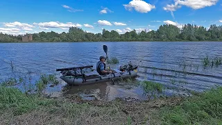 Одиночный сплав по реке Волхов на байдарке, с рыбалкой. (1 ЧАСТЬ)