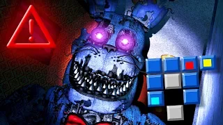 CHEATS: DANGER INDICATOR, HOUSE MAP NIGHTMARE MODE! | Five Nights at Freddy's 4