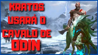 KRATOS WITH SLEPNIR AND BALDUR'S RETURN IN GOD OF WAR RAGNAROK