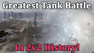 Greatest tank battle in 2v2 history! Top level CoH2 match turns into utter carnage.