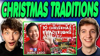 Americans React to 10 Christmas Traditions in the Philippines! (Jahric Lago)