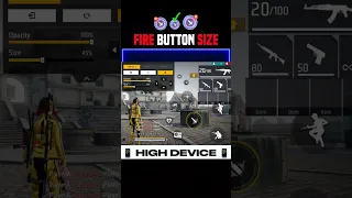 Fire Button Size In Free Free | Fire Button Size And Position | #shorts #trending