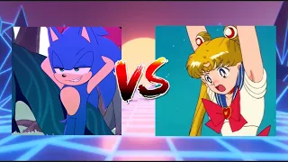 Sonic VS Sailor Moon | Zero Two Dodging meme