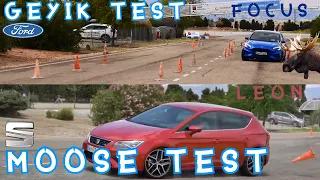 Seat LEON VS YENİ  FORD FOCUS - GEYİK TEST - MOOSE TEST