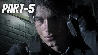 RESIDENT EVIL 2 REMAKE Walkthrough Gameplay Part 5 - (RE2 LEON)