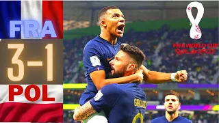 FRANCE VS POLAND | All Goals & Extended  Highlights. World Cup Qatar 2022.