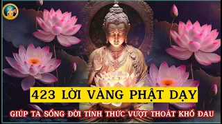 423 LỜI VÀNG PHẬT DẠY GIÚP SỐNG ĐỜI TỈNH THỨC VƯỢT THOÁT KHỔ ĐAU