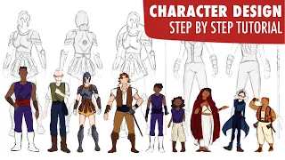 HOW TO DESIGN A CAST OF CHARACTERS ★ Character Design for Beginners!