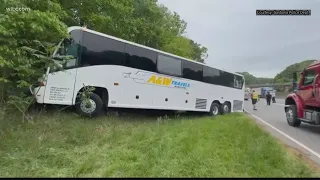 Middle school bus crash on I-85