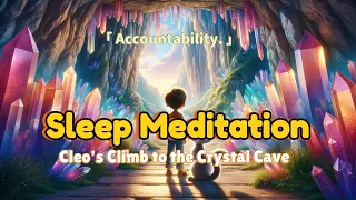 5 mins Sleep Meditation | Accountability | Cleo's Climb to the Crystal Cave | Soothing ♫