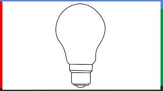 How To Draw a Bulb Step by Step for Beginners