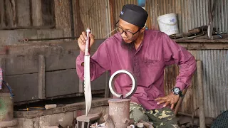 Full process of a knife making by Cambodian super talented blacksmith