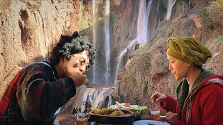 THE BEST LAMB TAGINE with Incredible Waterfall 🇲🇦 Travel Morocco