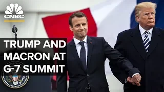 Trump and Macron hold a joint news conference at G-7 summit – 08/26/2019