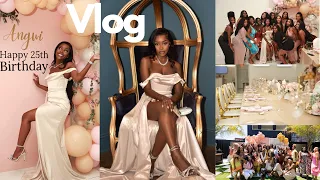 VLOG | MY LUXURY 25TH BIRTHDAY DINNER PARTY , MELANIN MAPPED BRAND EVENT , LEAVING FOR MEXICO