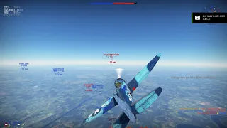 【War Thunder】Dive & Zoom【Bostwick's P-47M-1-RE Thunderbolt】